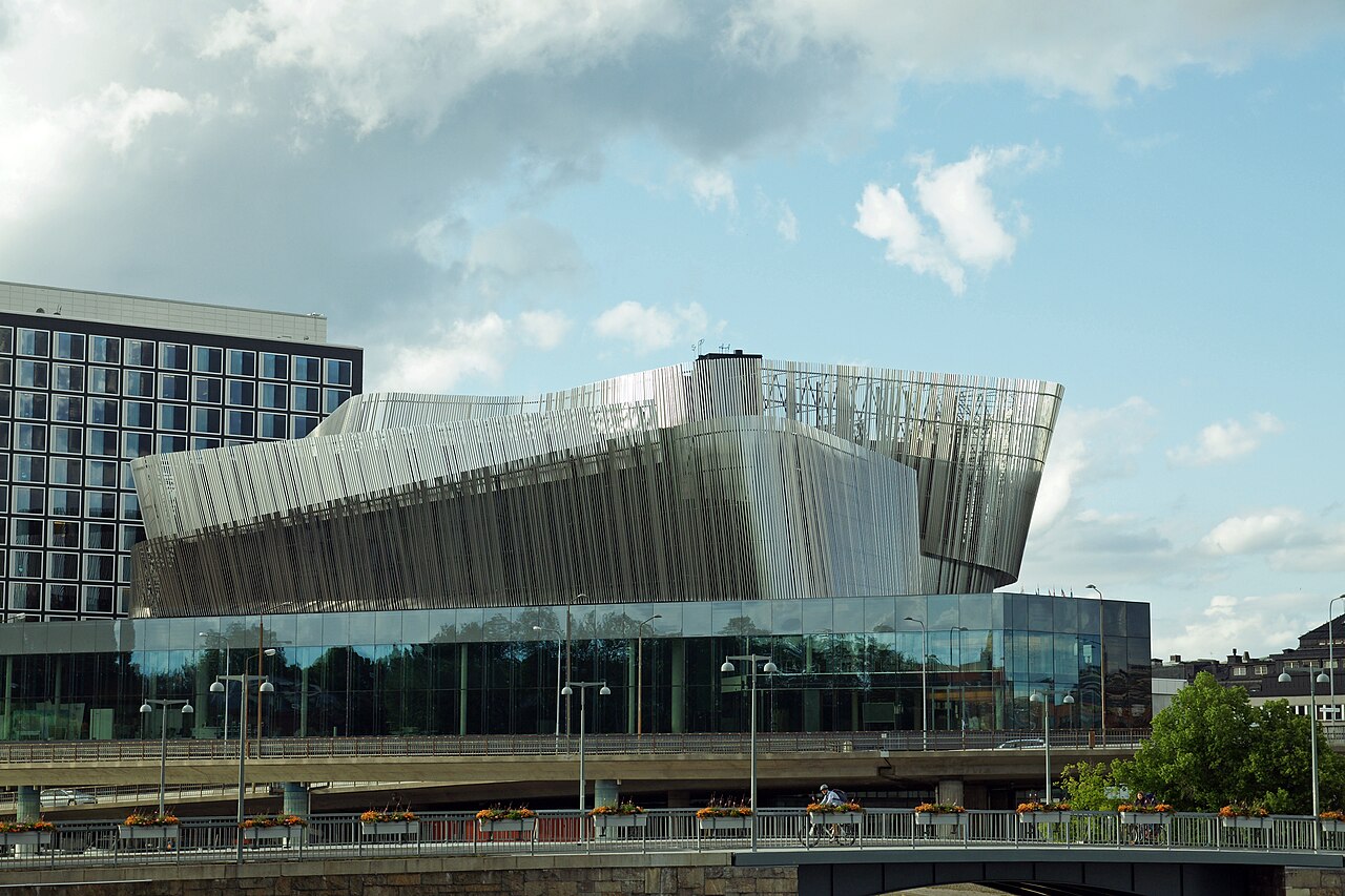 Modern waterfront architecture in Stockholm